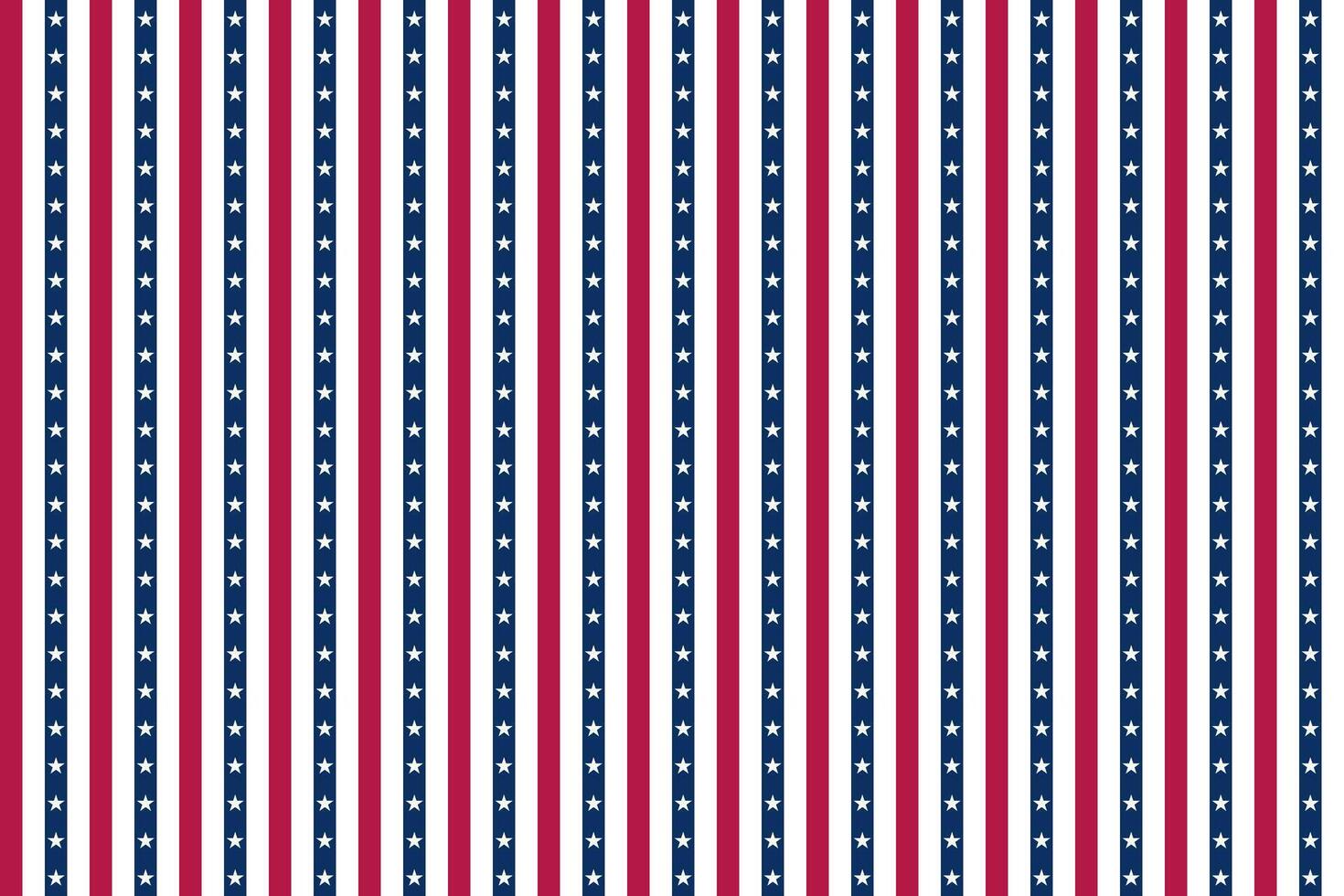USA background with elements of the American flag. Abstract seamless pattern design for Independence day. vector