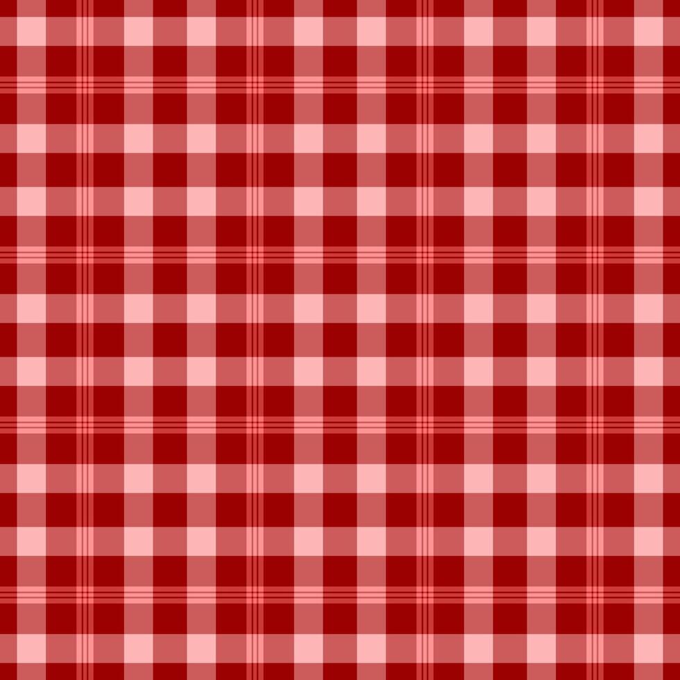 New year fabric texture, show textile pattern tartan. Funky seamless background check plaid in red and indian red colors. vector