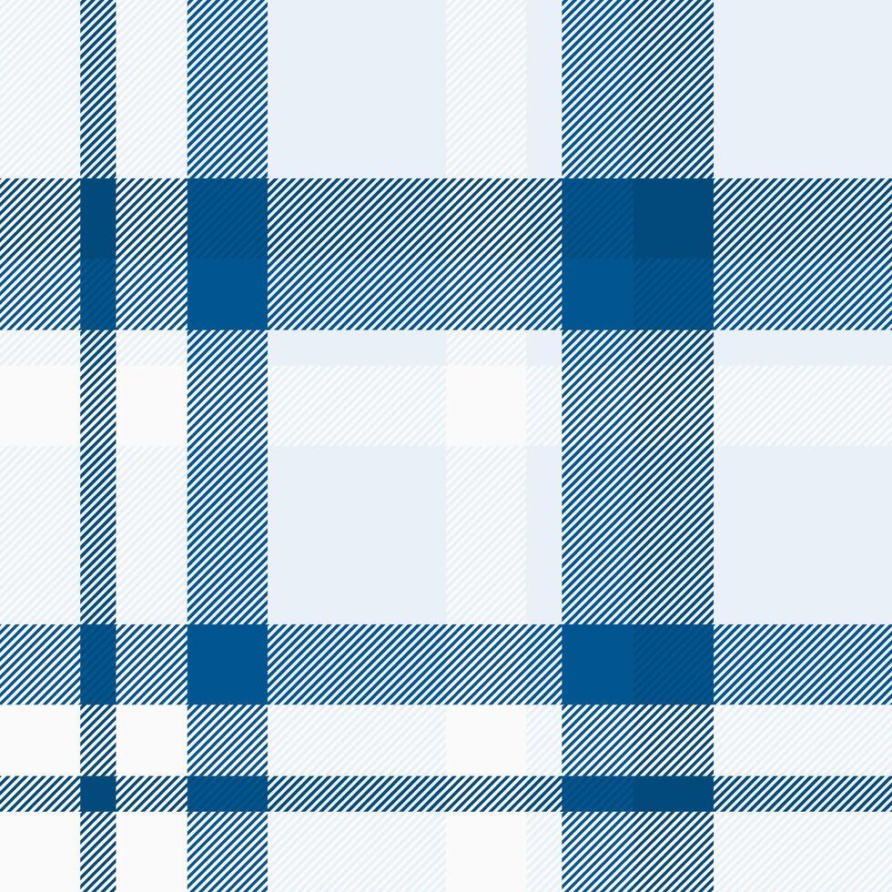 Panjabi texture pattern , intricate tartan seamless plaid. Skirt background check textile fabric in cyan and pastel snow colors. vector