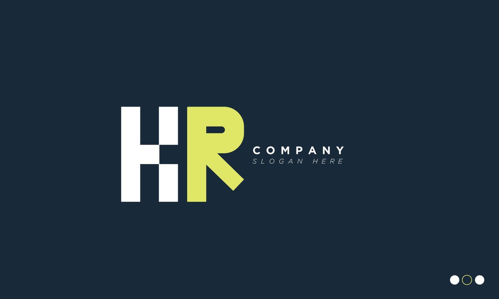 HR Alphabet letters Initials Monogram logo vector