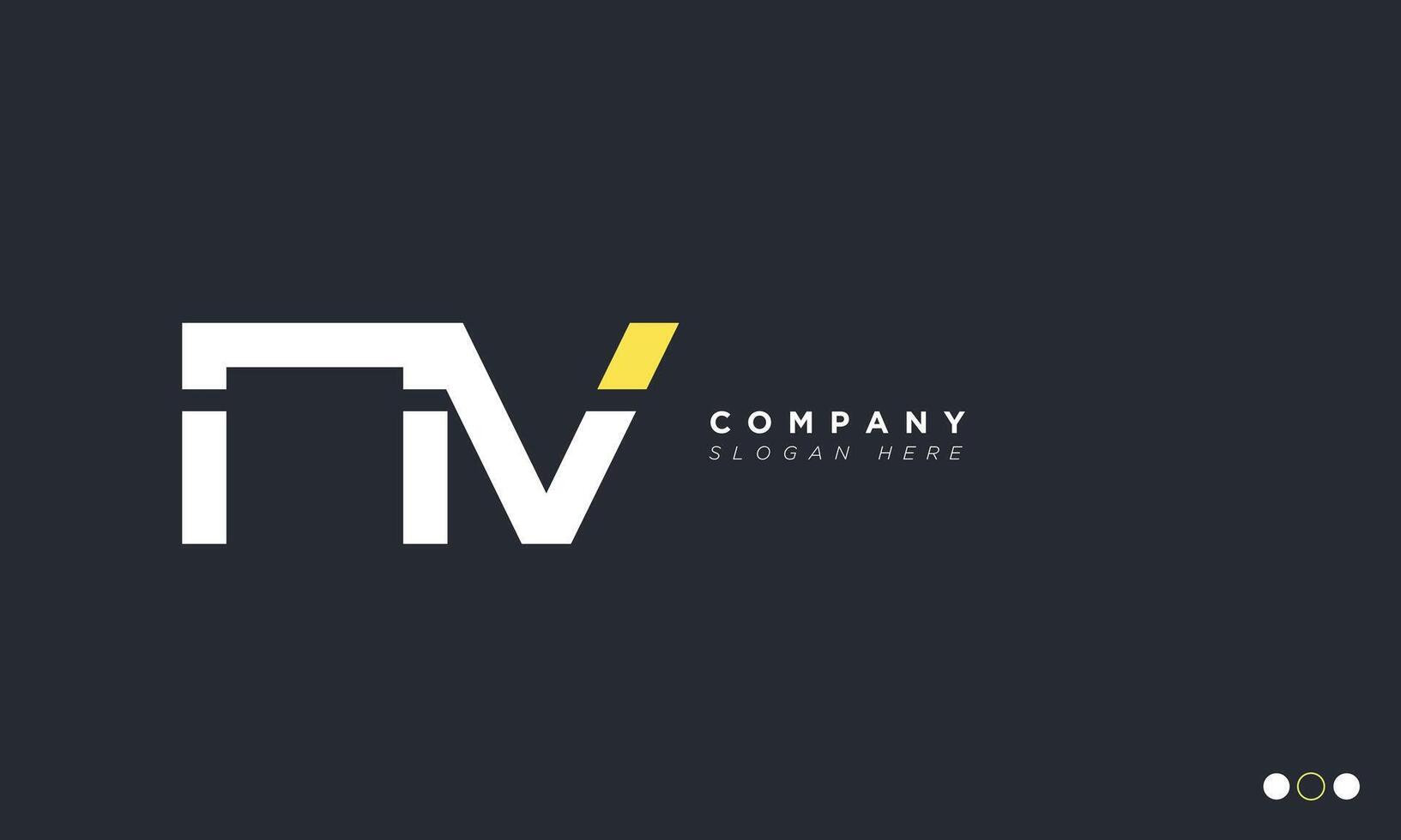 NV Alphabet letters Initials Monogram logo vector