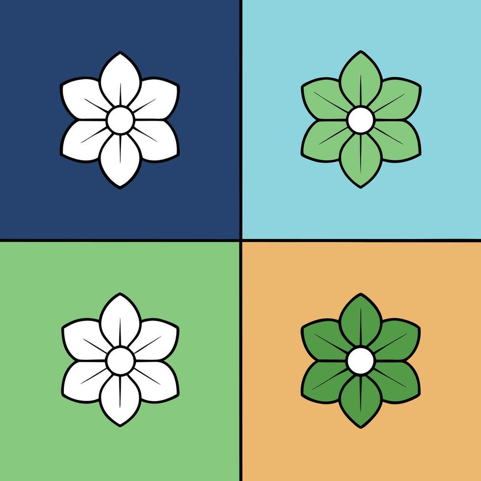 Hellebore flower logo icon design vector