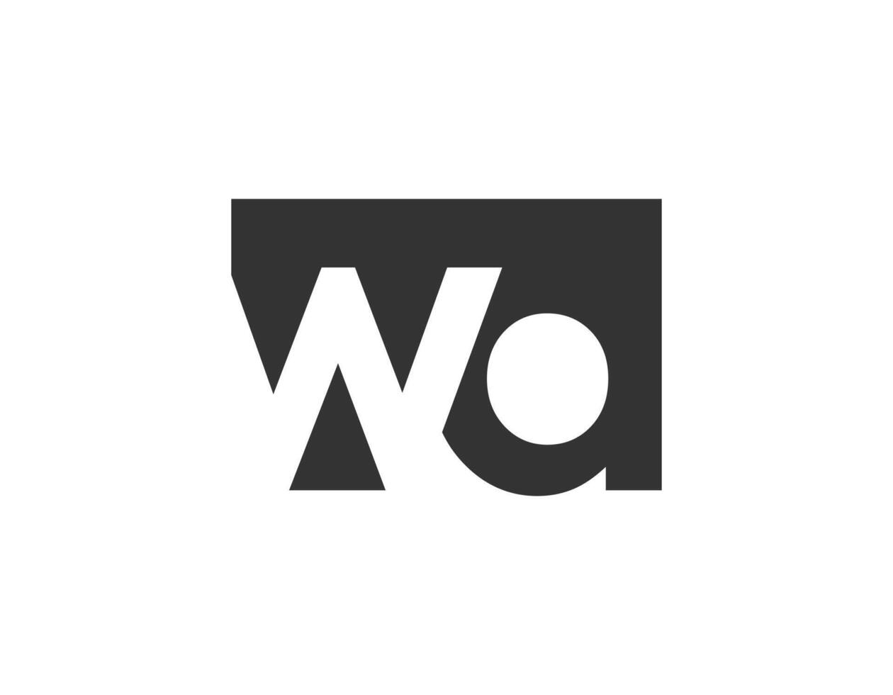 WD creative geometric initial based modern and minimal logo. Letter w d trendy fonts. vector