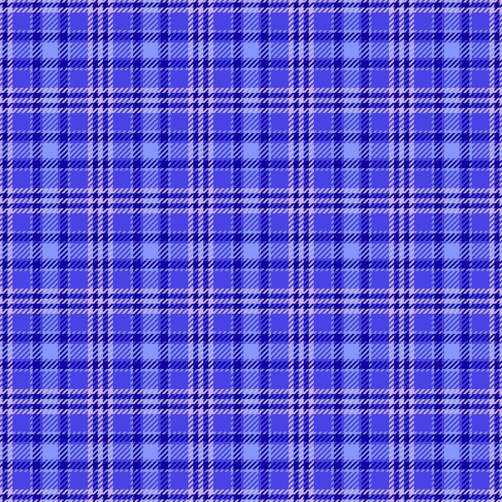 Asymmetric fabric background, rug tartan textile plaid. Repeatable patterns seamless check texture pattern in indigo and blue colors. vector