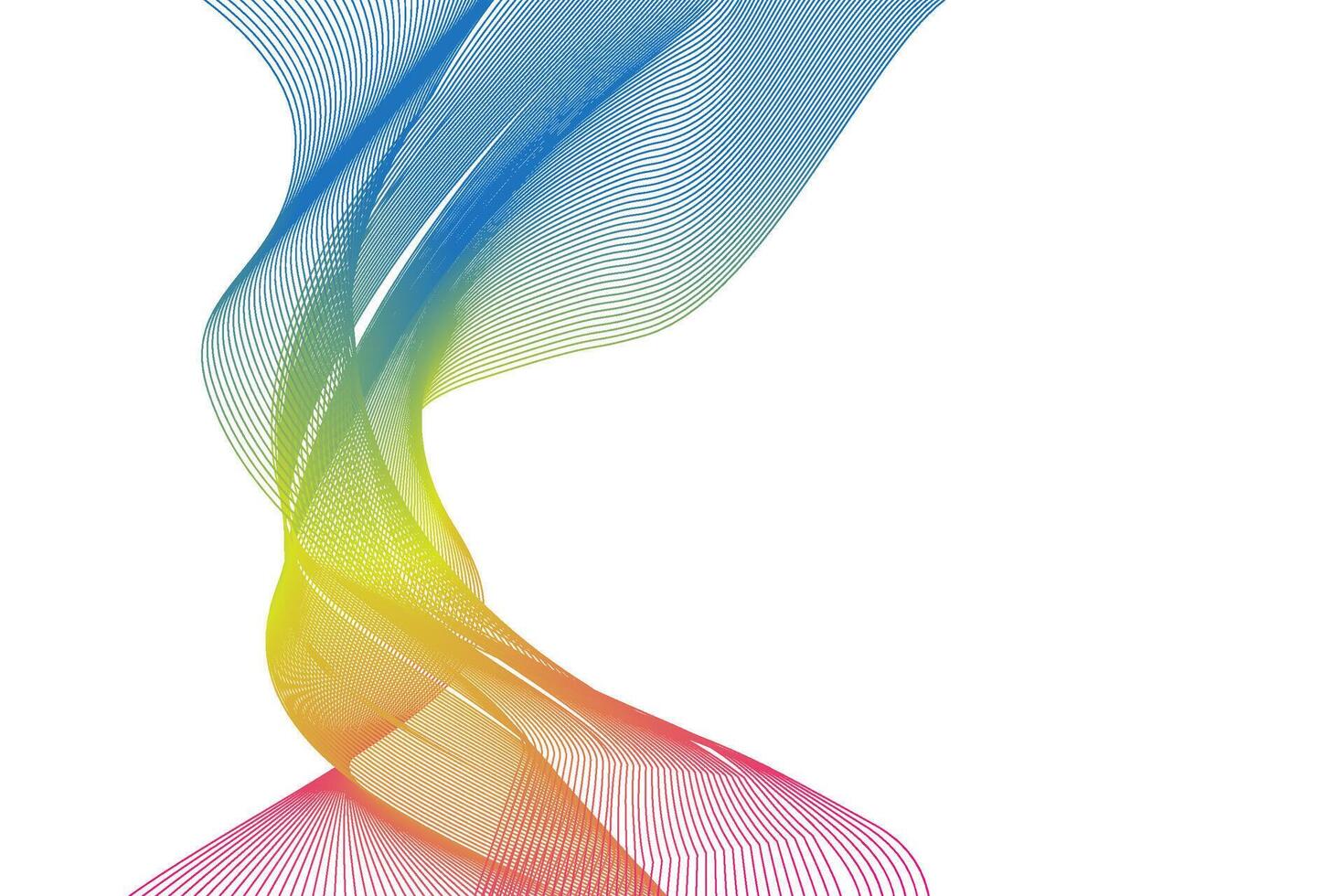 Abstract Color blend wave background vector