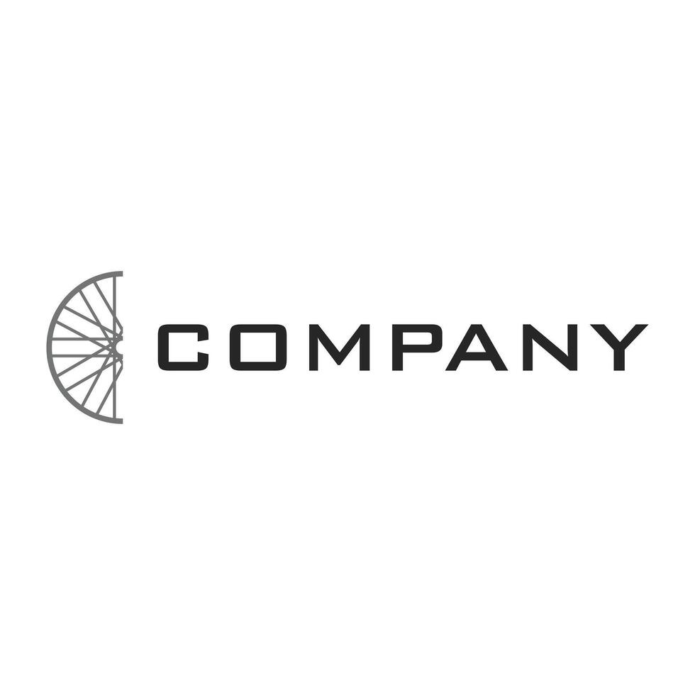 precision rim icon logo design template vector