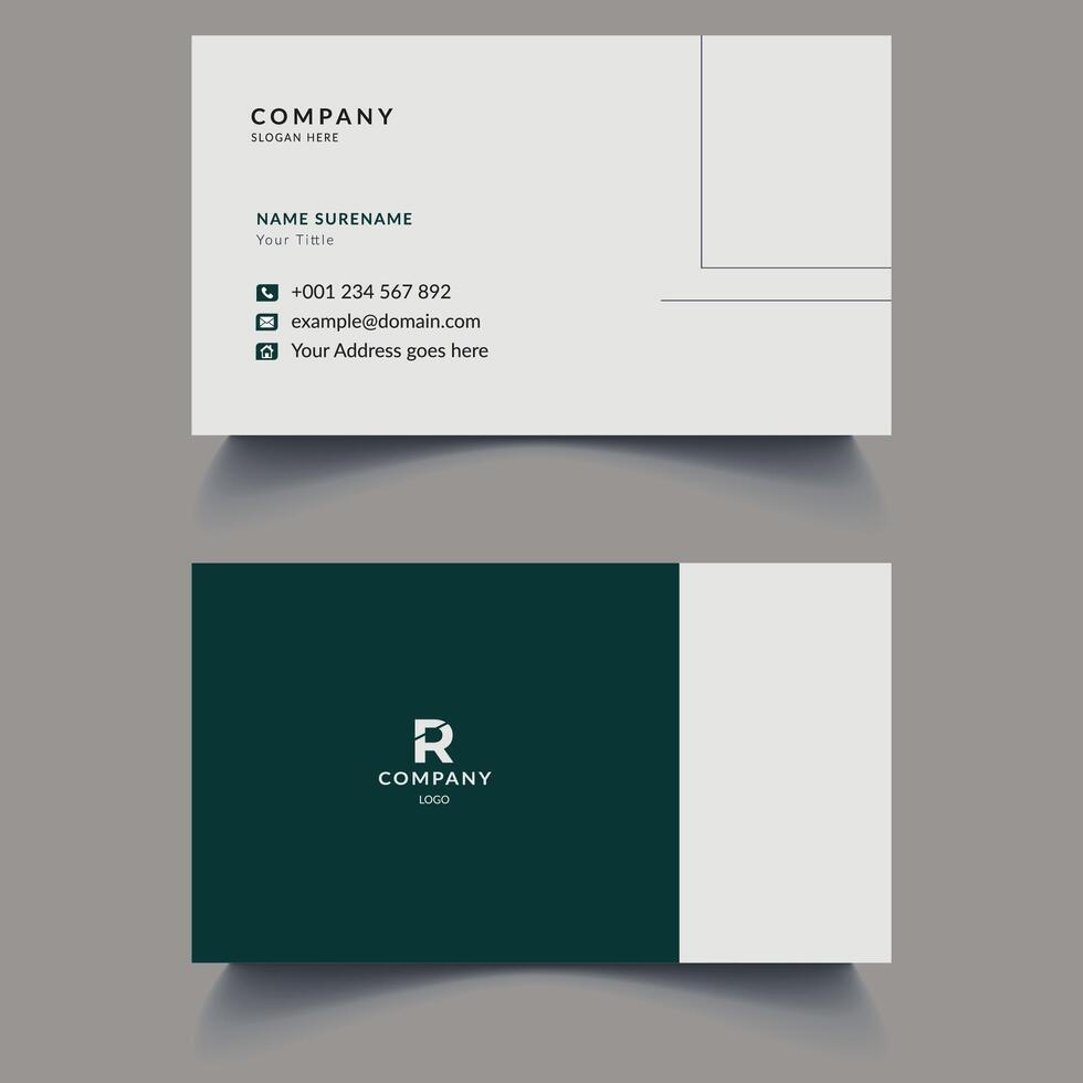 Creative modern name card and business card, Modern Professional Creative Business Card Design Template, Minimalist, Sleek, Bold Elegant, Stylish, Chic and Contemporary, Luxury Gold business card. vector