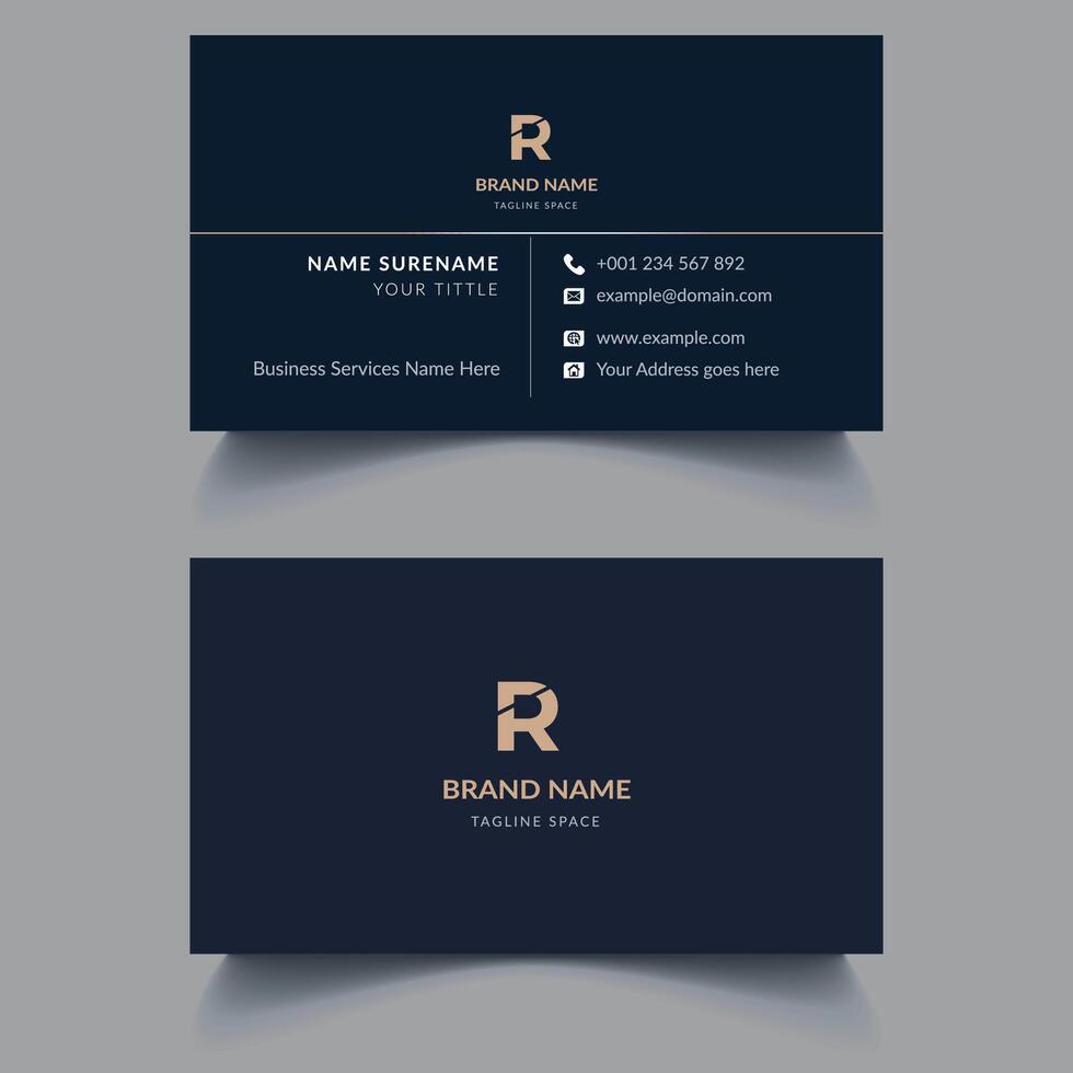 Modern business Card Template Design. Visiting Card Design, Creative Business Card Design. vector