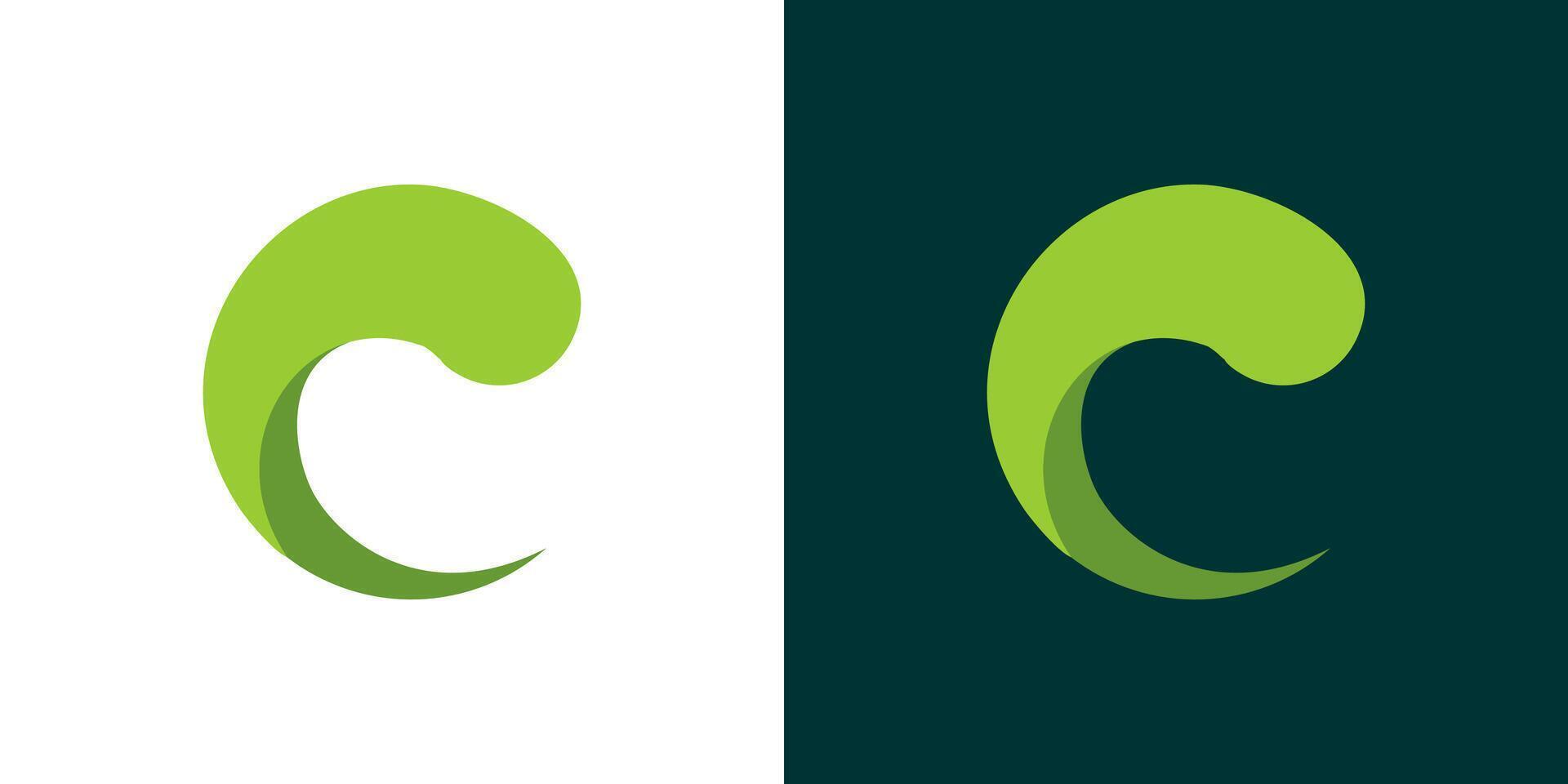 C icon logo creative clean abstract design business graphic vector