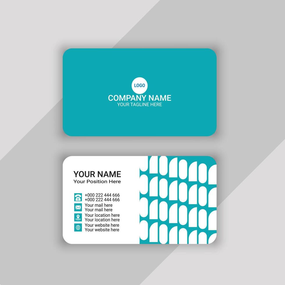 business card template design vector