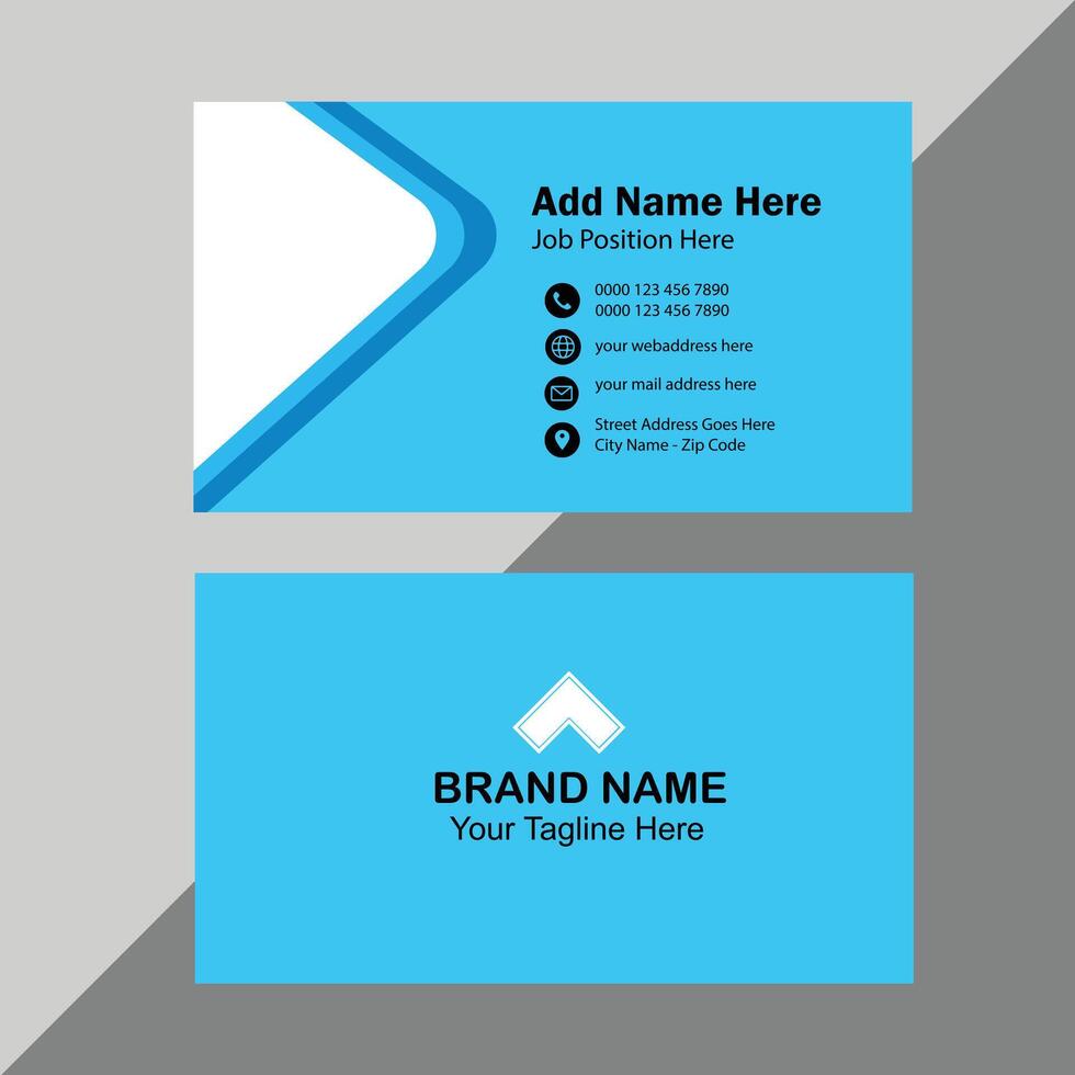 Simple and clean professional business card template design vector