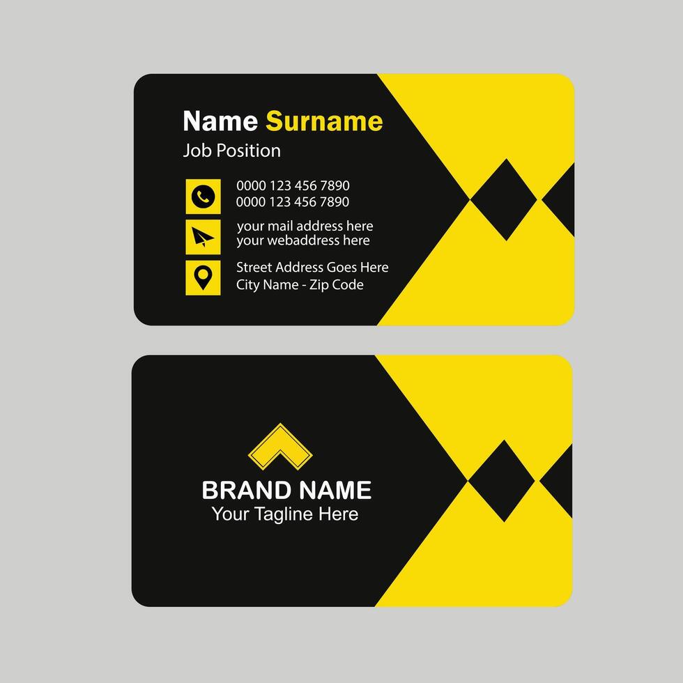 Modern Creative Corporate Business Card Design business card template vector