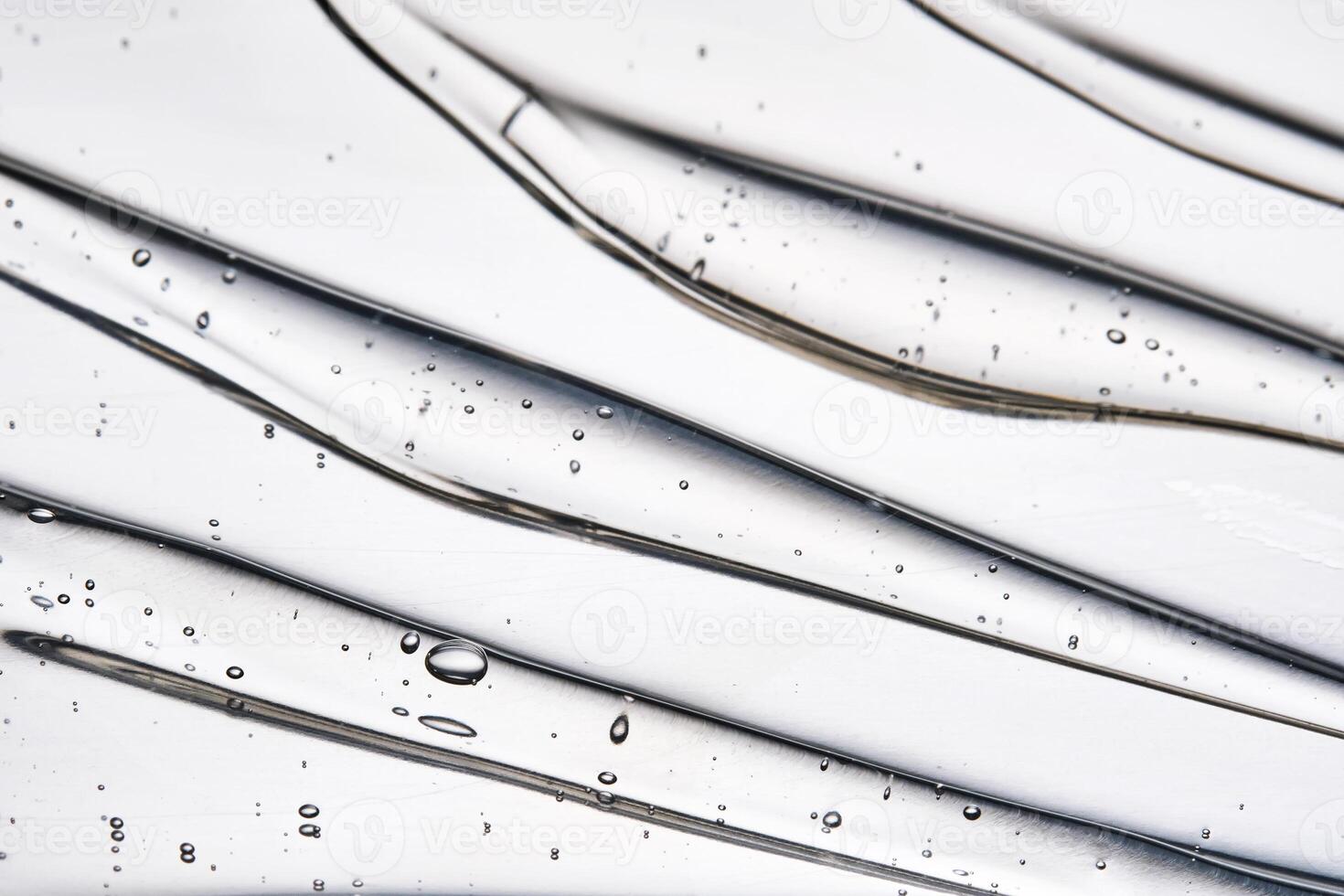 Texture of the hair gel or hyaluronic gel for the face. photo