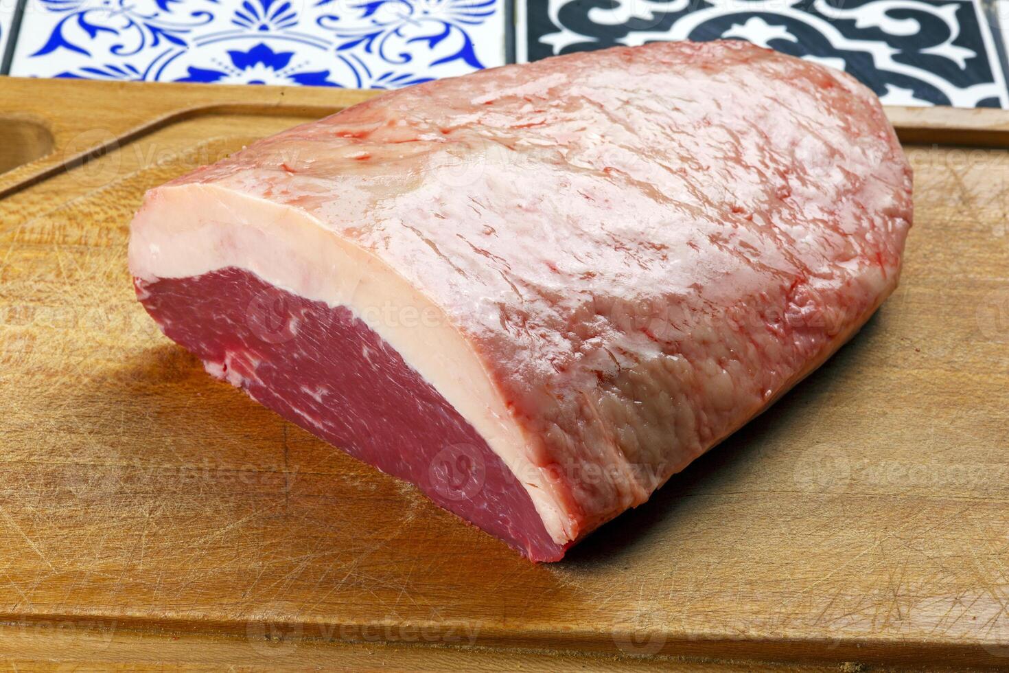 Brazilian Picanha. Raw meat, Angus photo