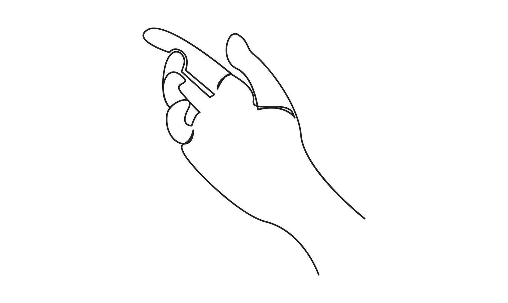 Hand continuous one line drawing illustration vector