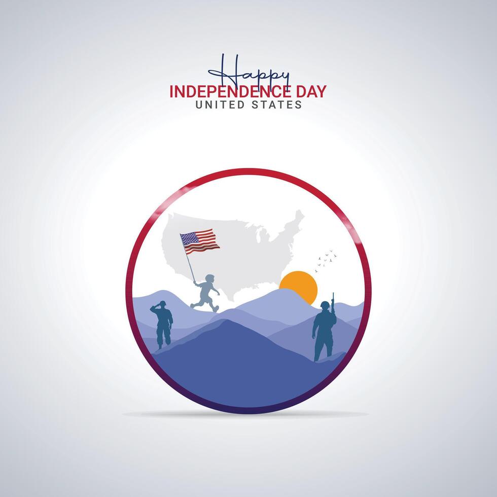 Independence Day. US Independence Day. Design elements Independence Day. Happy Independence Day. Independence Day 4th july 1776. vector
