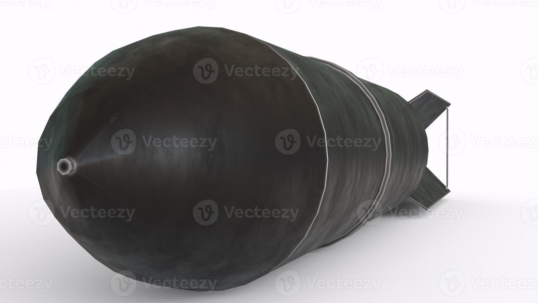 atom bomb with white background photo
