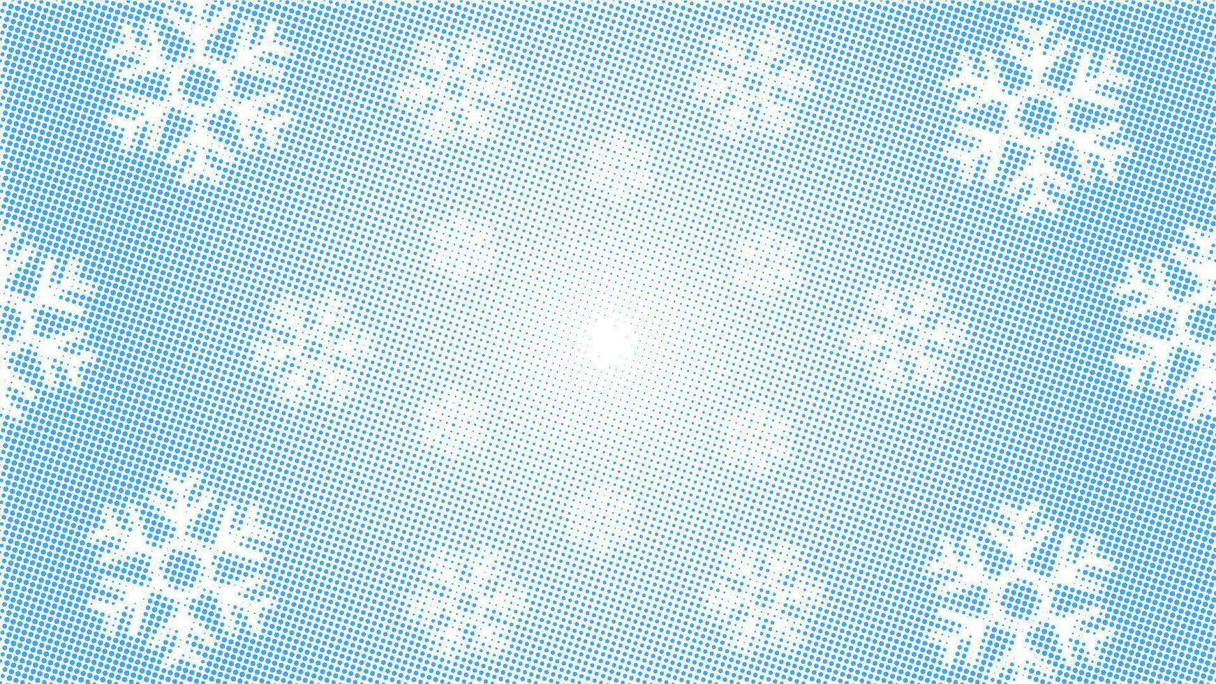 Abstract blue snowflake halftone background , on a transparent background. Minimal clean modern banner. Dotted illustration. vector
