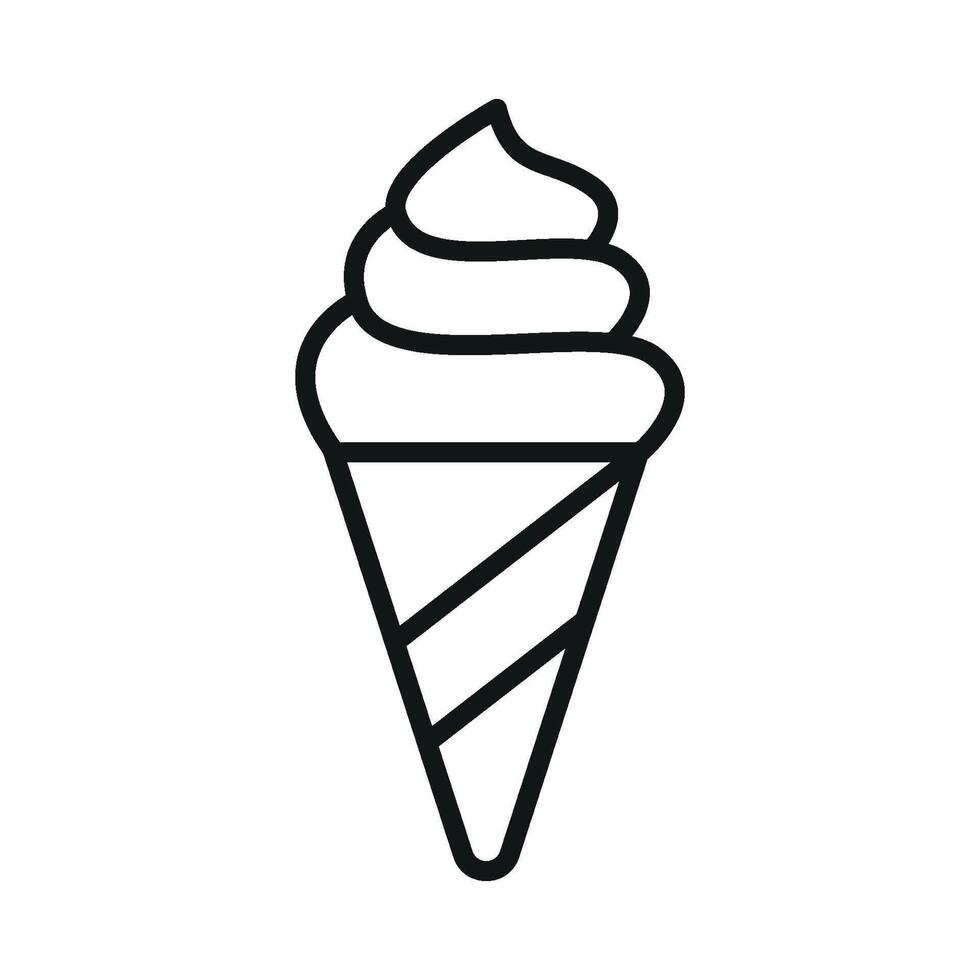 Minimalist design meets modern style in this ice cream icon graphic vector