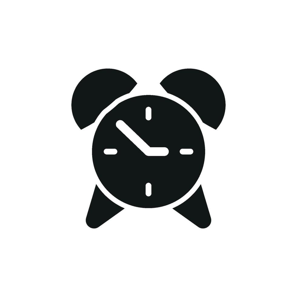 A fresh and straightforward take on alarmclock icon design emphasizing modern concepts vector