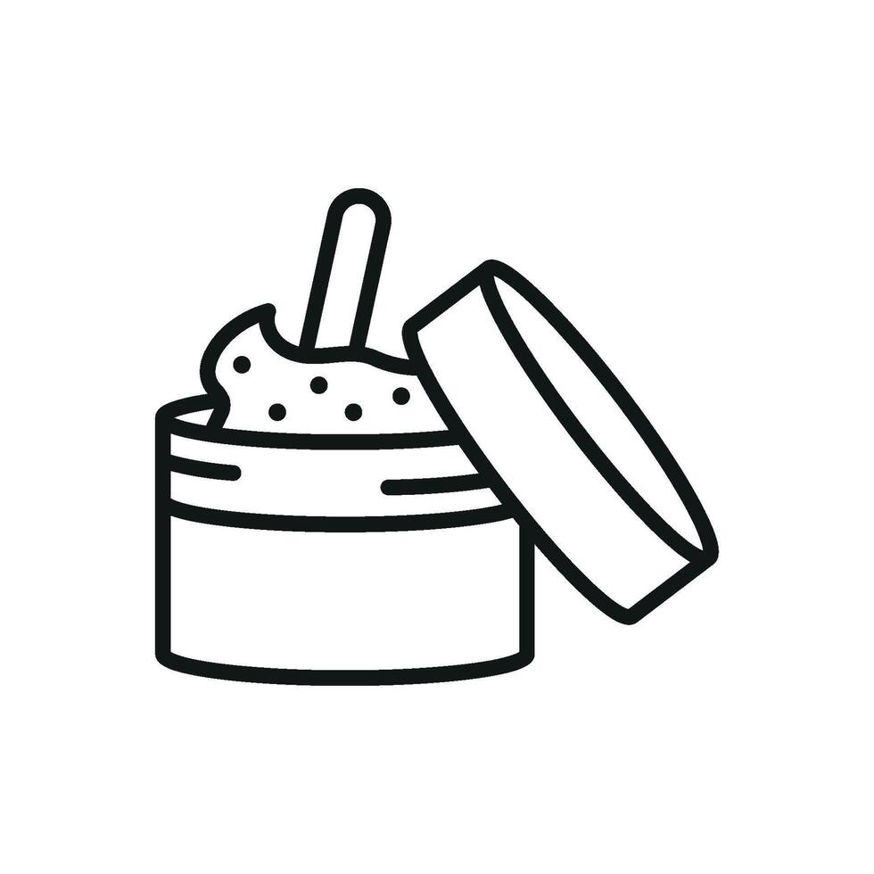 With a modern approach, the body scrub icon utilizes simple design elements to create an effective and minimalist graphic representation. vector
