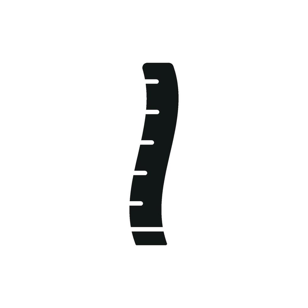 The measuring tape tailor icon embodies a modern concept through its clean lines and simple design making it an excellent fit for fashion-related applications. vector