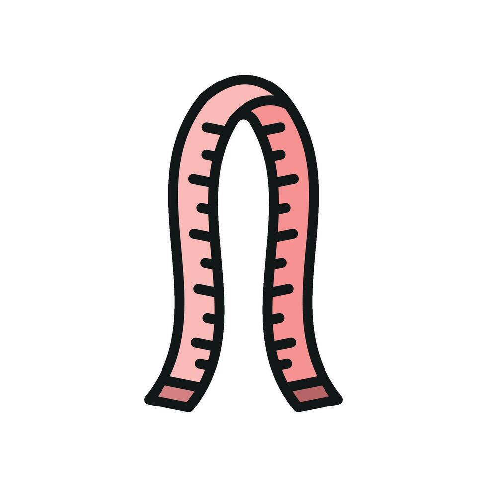 Designed with simplicity in mind the measuring tape tailor icon offers a contemporary and clean graphic that complements any fashion-related project. vector