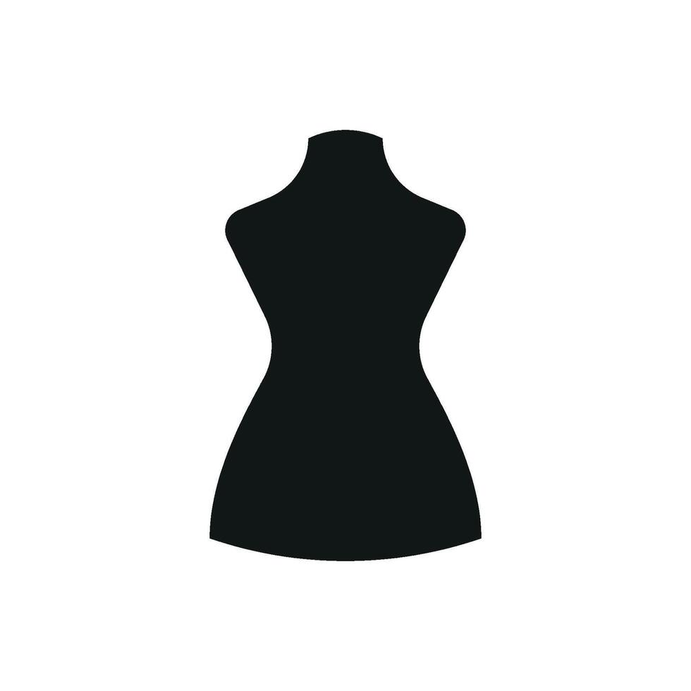 Designed with elegance and simplicity the mannequin tailor icon delivers a modern and clean graphic that fits fashion-related designs seamlessly. vector