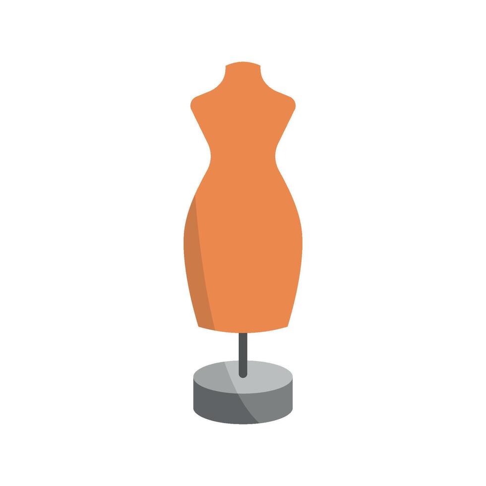 The mannequin tailor icon is designed with a simple and modern concept offering a clean graphic that suits various fashion and tailoring applications. vector