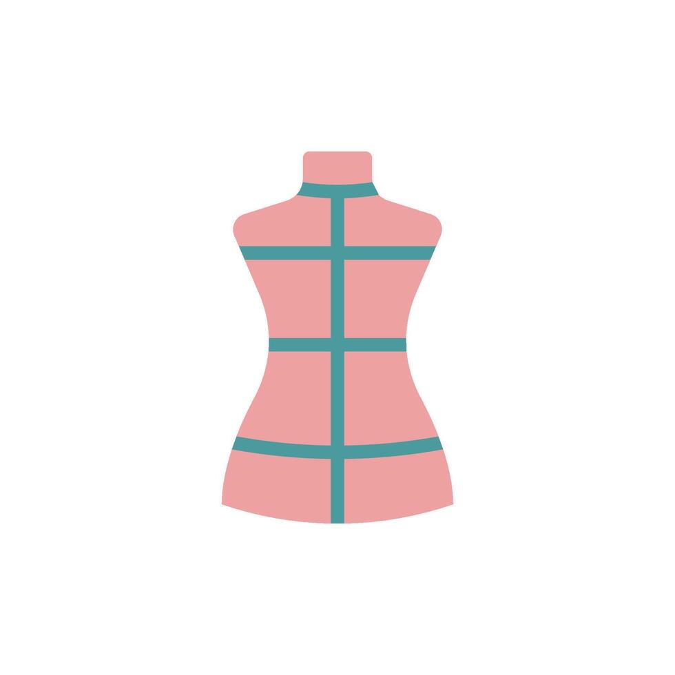 With a clean and sleek graphic the mannequin tailor icon embodies a modern concept that represents the art of fashion and tailoring with simplicity. vector