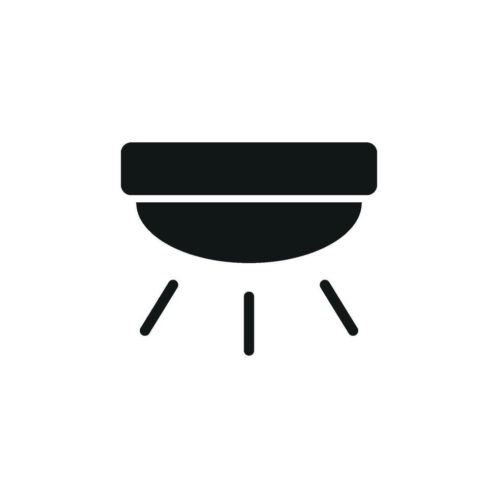 A refined graphic design concept for a light bulb icon with modern and simple aesthetics vector