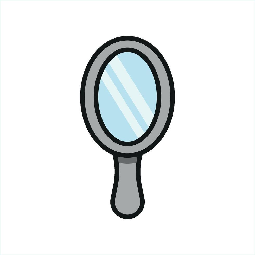 Mirror icon design blends modern design principles with clean and simple lines vector