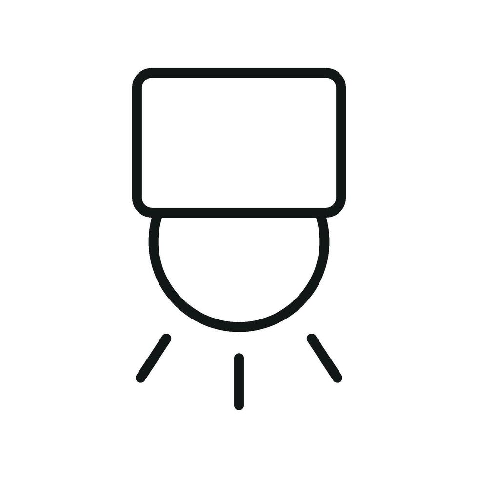 Simplistic yet modern design principles inspire this graphic concept for a light bulb icon vector