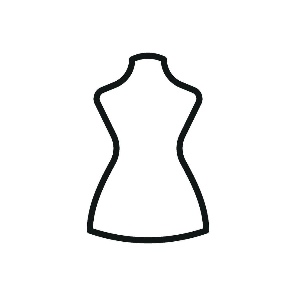 A simple yet modern concept defines the mannequin tailor icon which offers a refined graphic ideal for the fashion and tailoring industry. vector