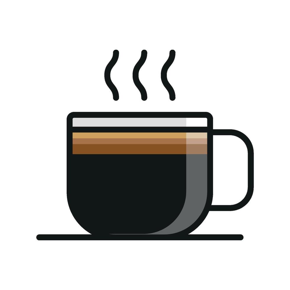 Sleek design concept presenting a contemporary coffee glass icon graphic vector