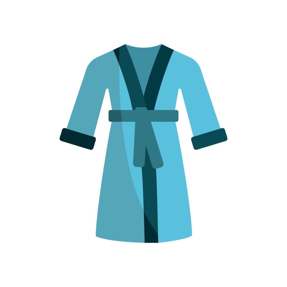 A bathrobe icon designed with simplicity and modernity in mind creates a sleek and functional graphic for any design. vector