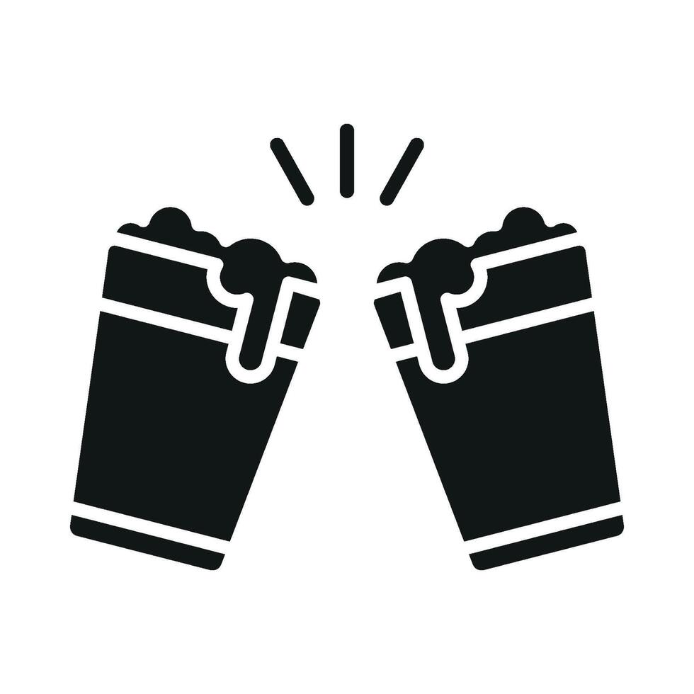 Contemporary design concept illustrating a sleek beer glass bottle icon graphic vector