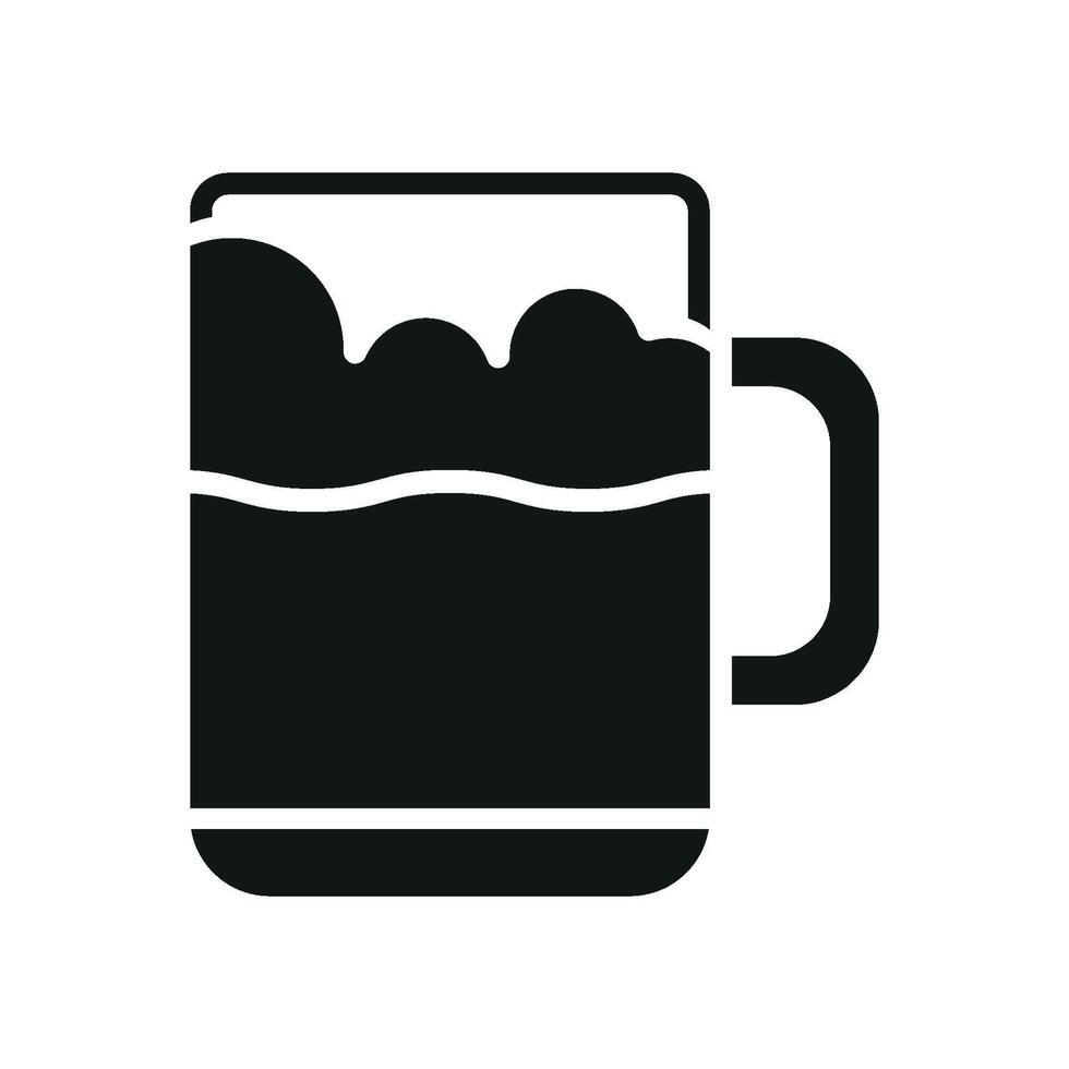 Modern design concept emphasizing a sleek beer glass bottle icon graphic vector
