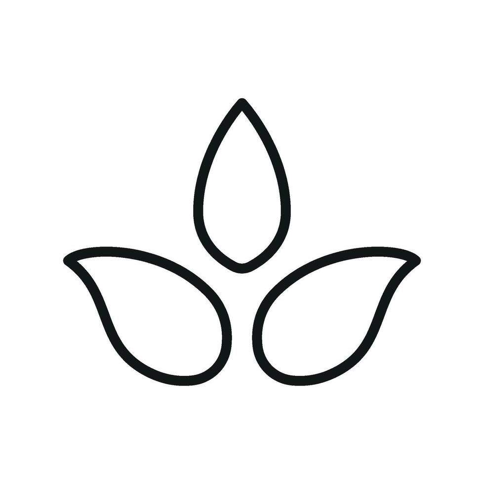 Simple yet stylish depiction of a leaf icon highlighting modern concept graphic design principles vector
