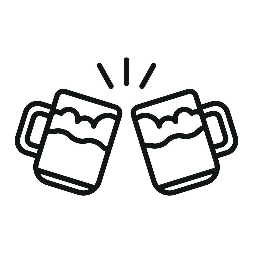Contemporary graphic concept for a simple beer glass bottle icon design vector