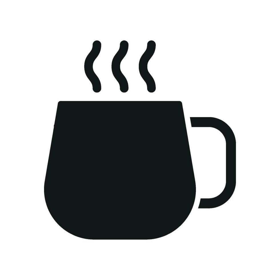 Contemporary design concept illustrating a sleek coffee glass icon graphic vector