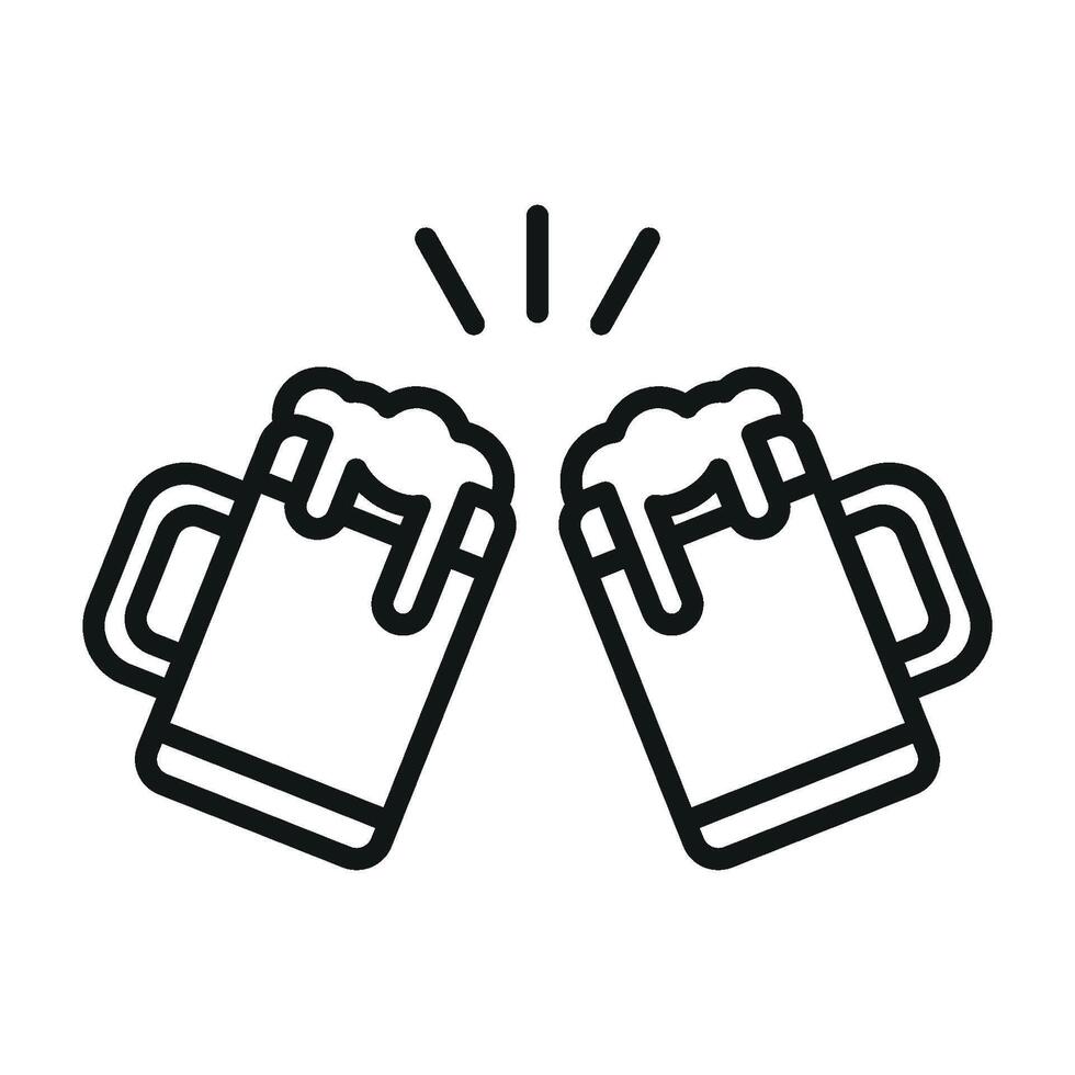 Beer glass bottle icon designed with a sleek and modern graphic concept vector