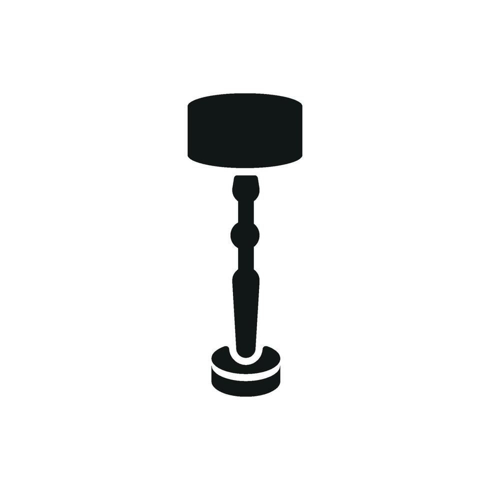 The floor lamp icon combines simplicity with modern visual trends creating a versatile graphic style vector
