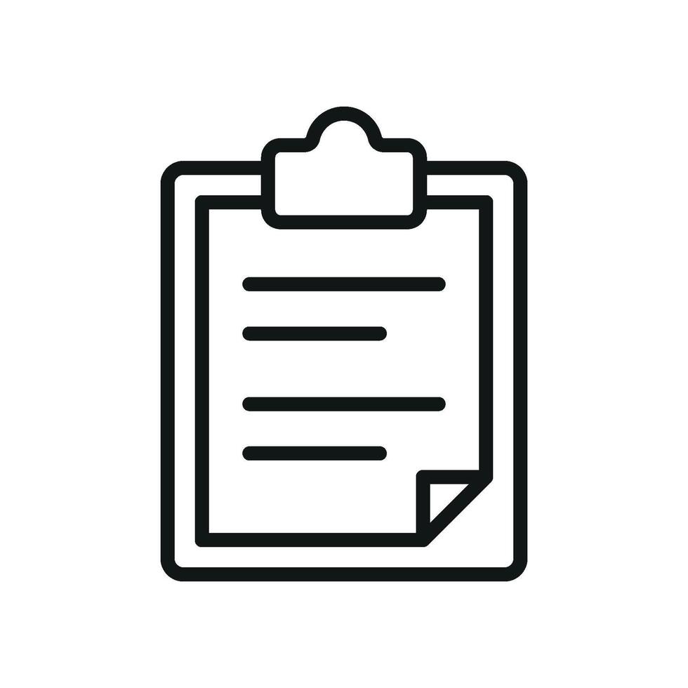 Featuring a contemporary flair the clipboard stationery icon captures the beauty of simplicity and purpose vector