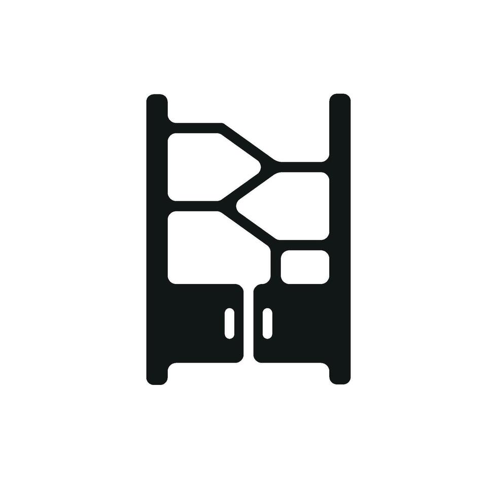 Simple and contemporary concept graphic for a storage rack icon vector