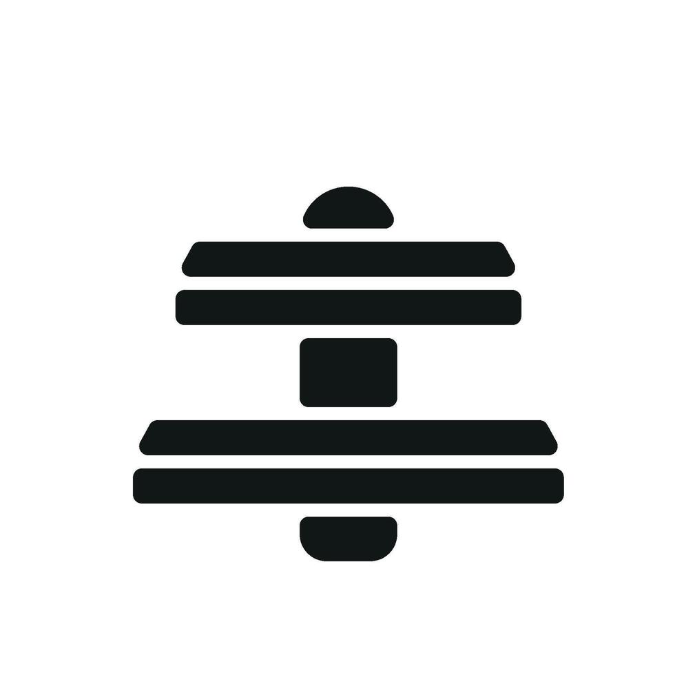 Modern graphic concept showcasing a simple storage rack icon design vector