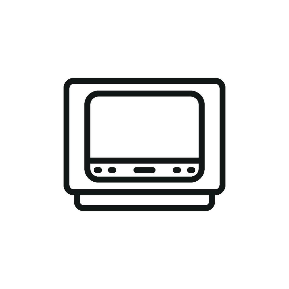 Sleek design concept presenting a contemporary television icon graphic vector