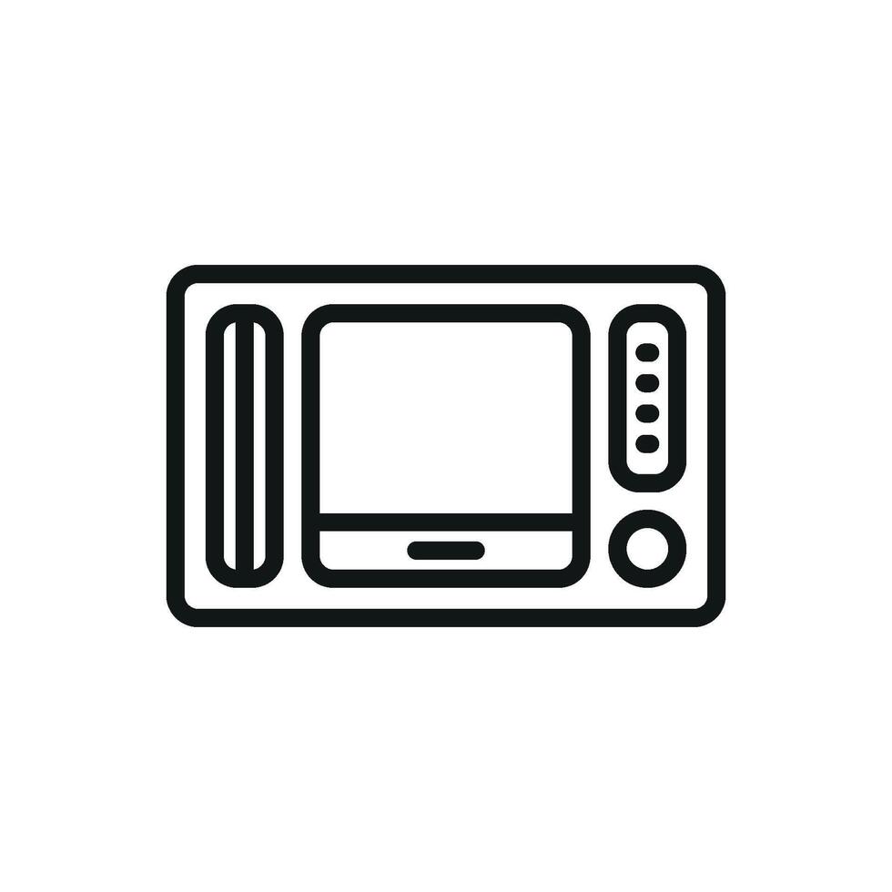 Simple concept graphic showcasing a contemporary television icon design vector