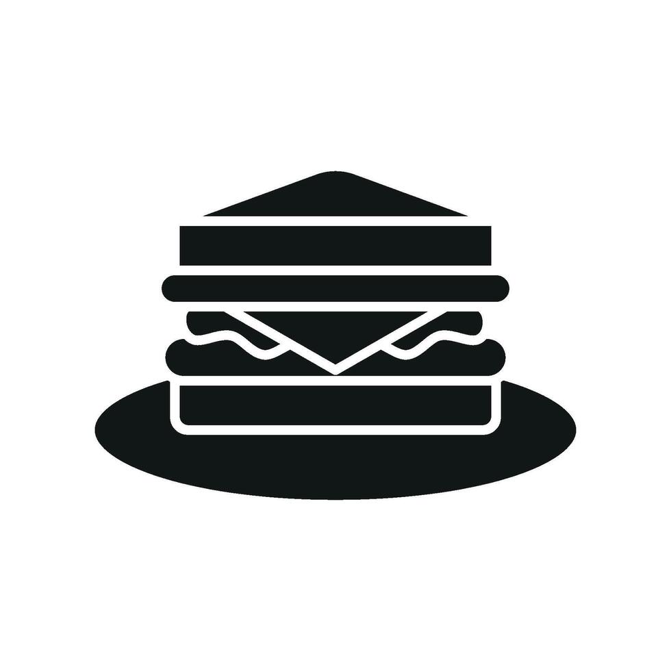 The beauty of a sandwich in a modern and simple style lies in its ability to combine elegance and practicality in one refined graphic vector