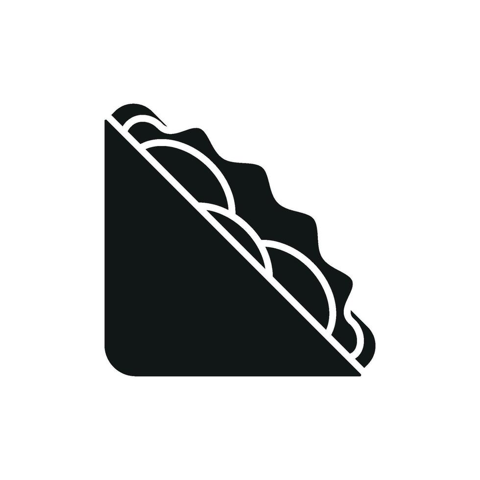 A sandwich rendered in a minimalist and modern design captivates viewers with its clarity well-defined elements and the subtle use of neutral tones vector